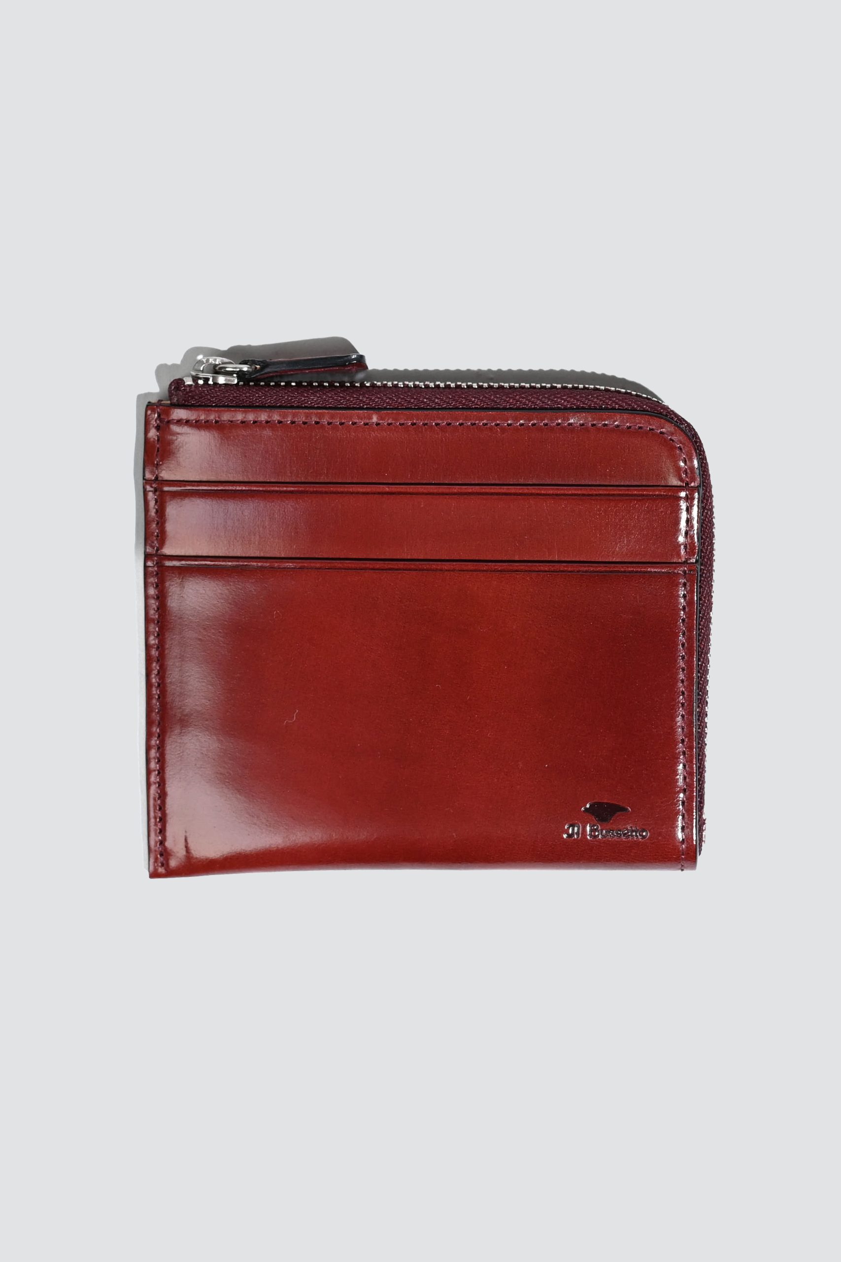 IL BUSSETTO Zipped Wallet With inner pocket Bordeaux