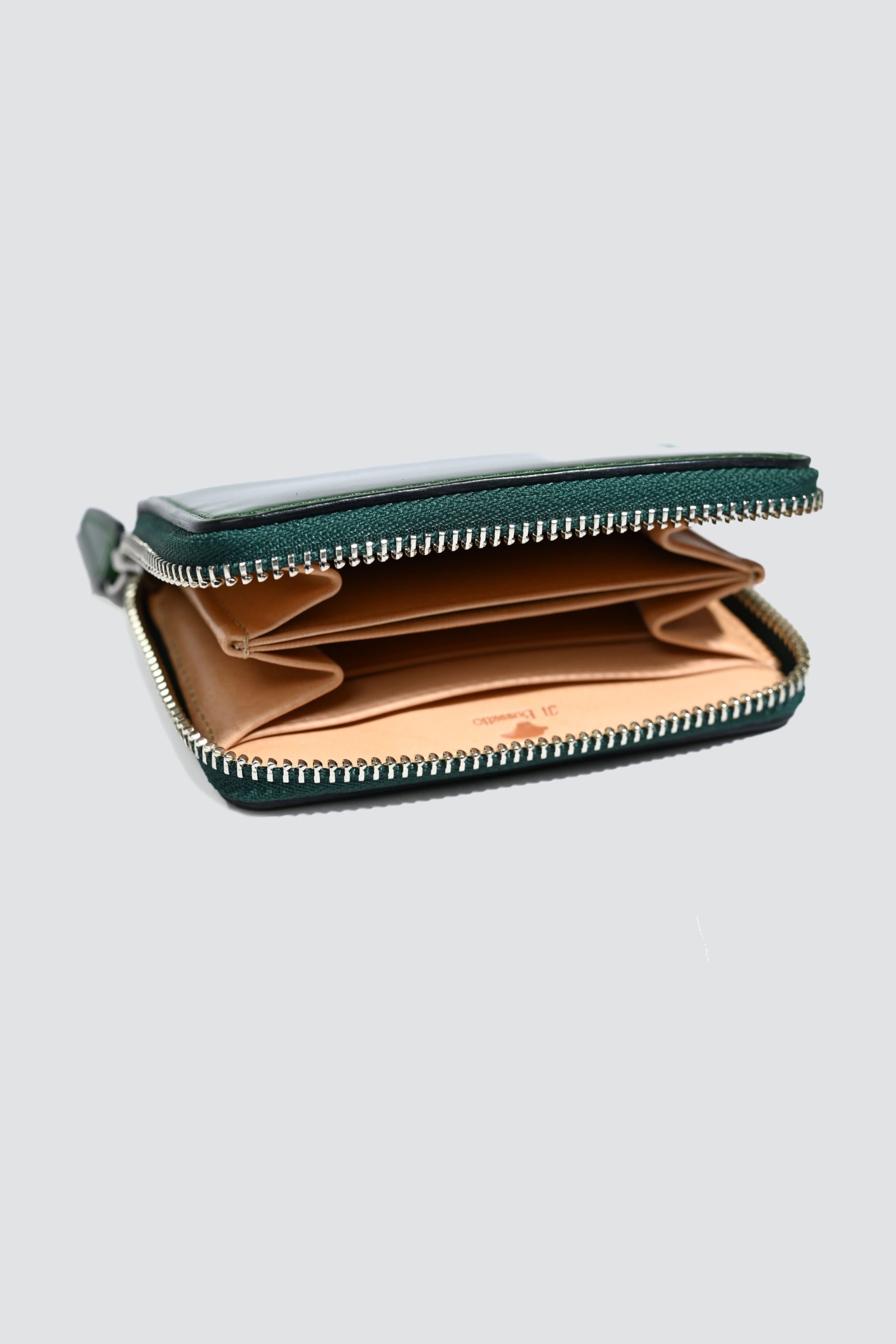IL BUSSETTO Portefeuille Small zipped wallet Forest green
