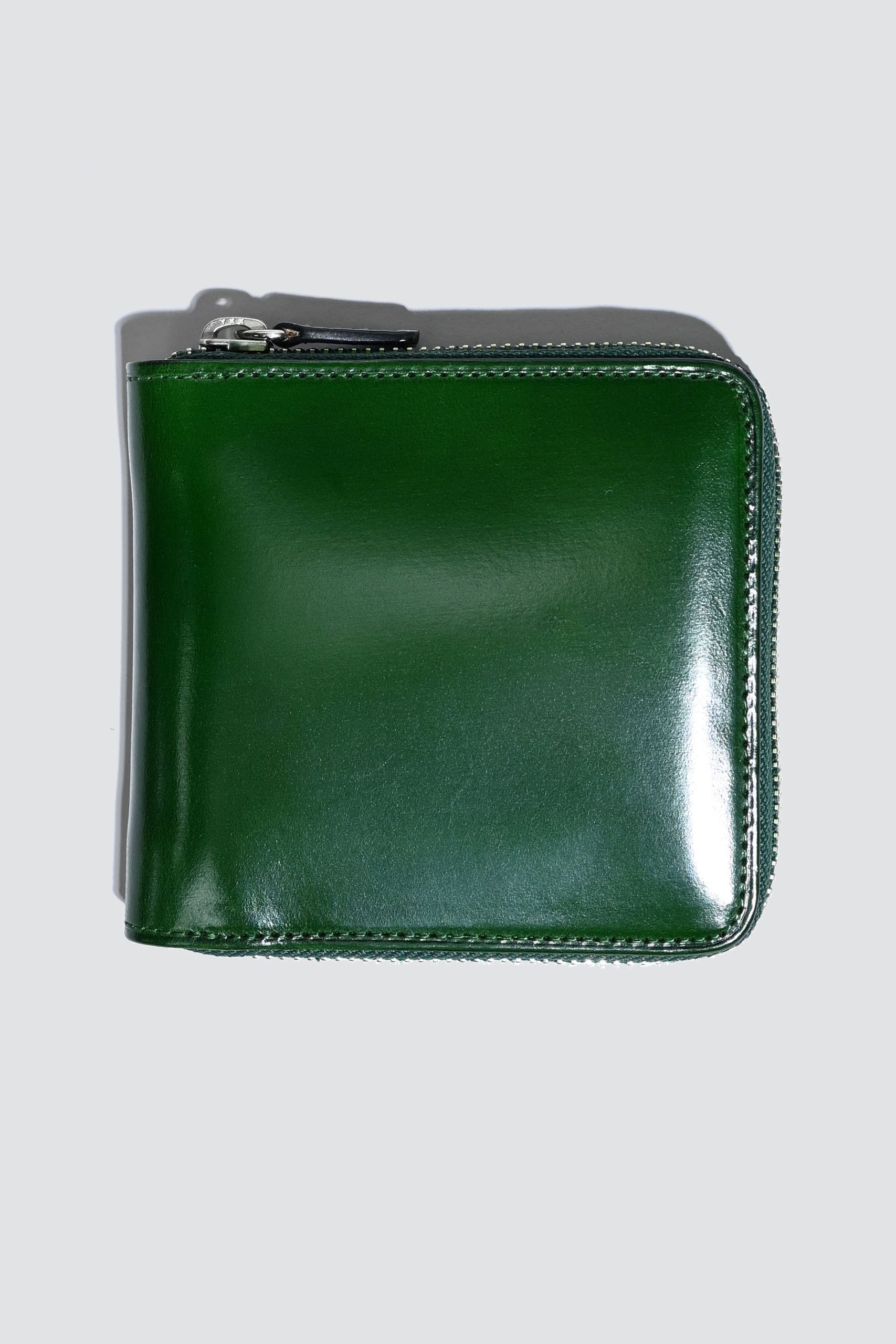 IL BUSSETTO Portefeuille Carré Bi-Fold Zip Forest green