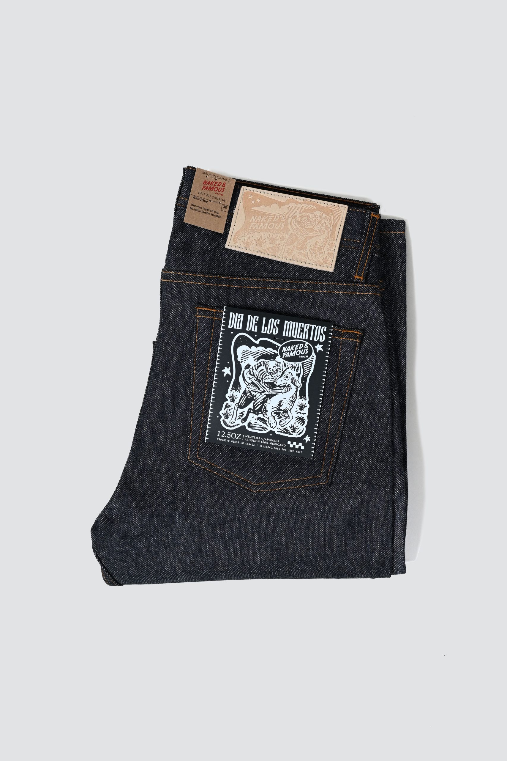 NAKED and FAMOUS Weird guy dia de los muertos sel