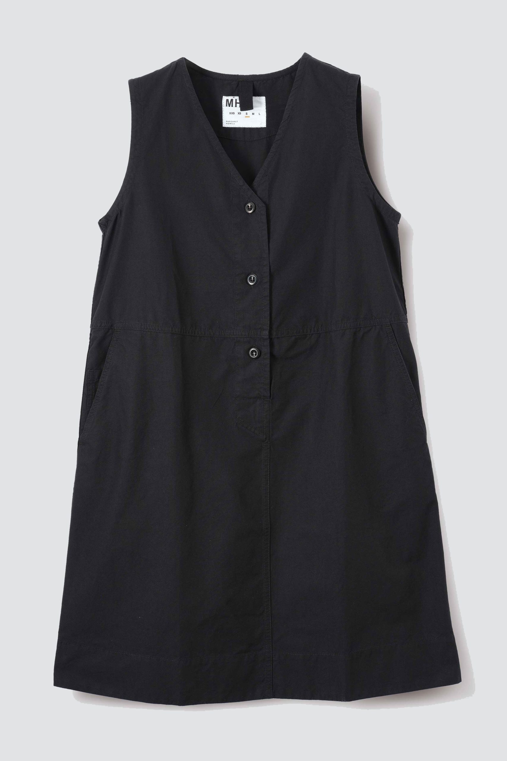 MHL UNIFORM DRESS Denim Plainweave Black