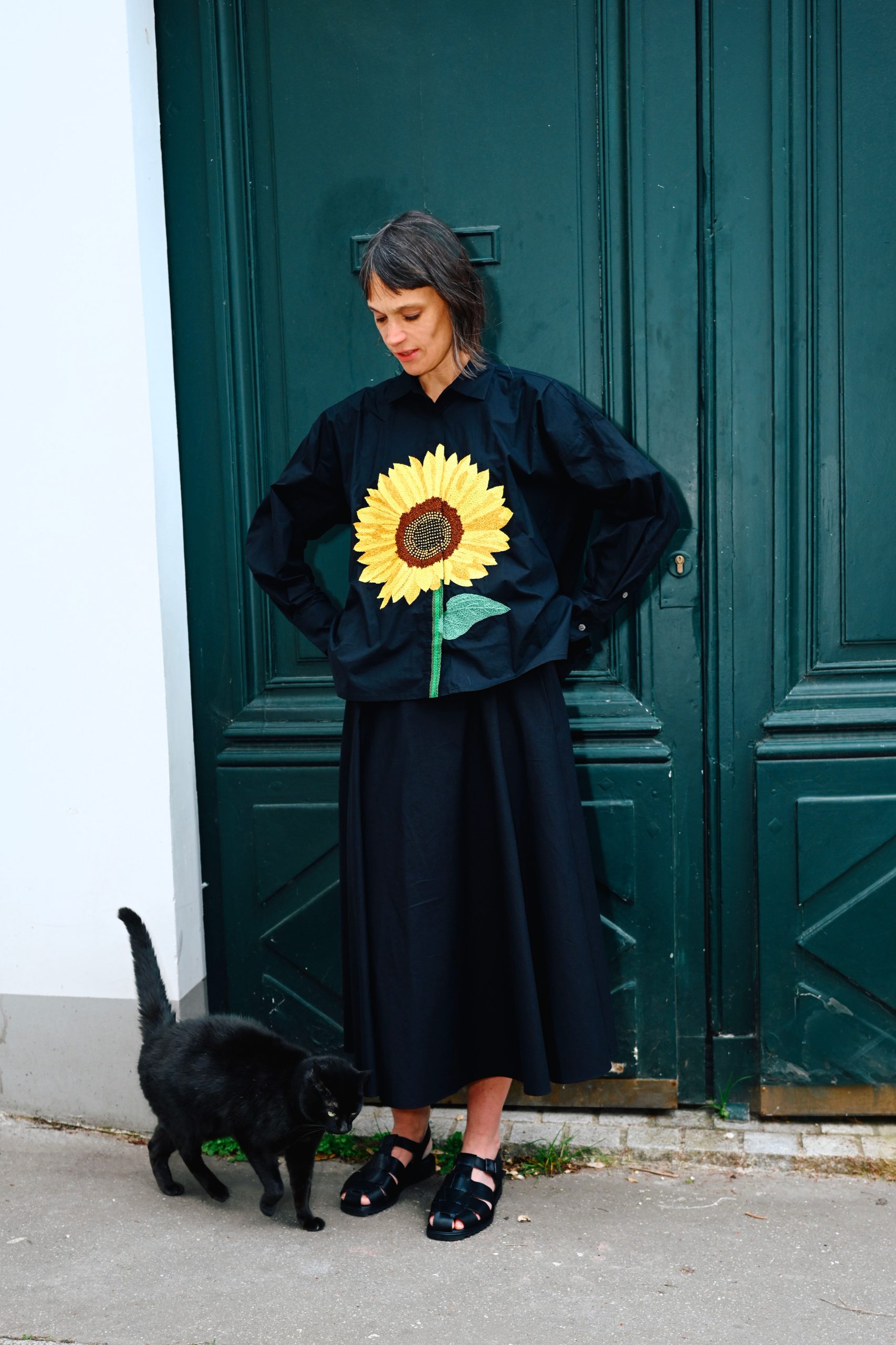 MII Shirt GRETA Tournesol Black