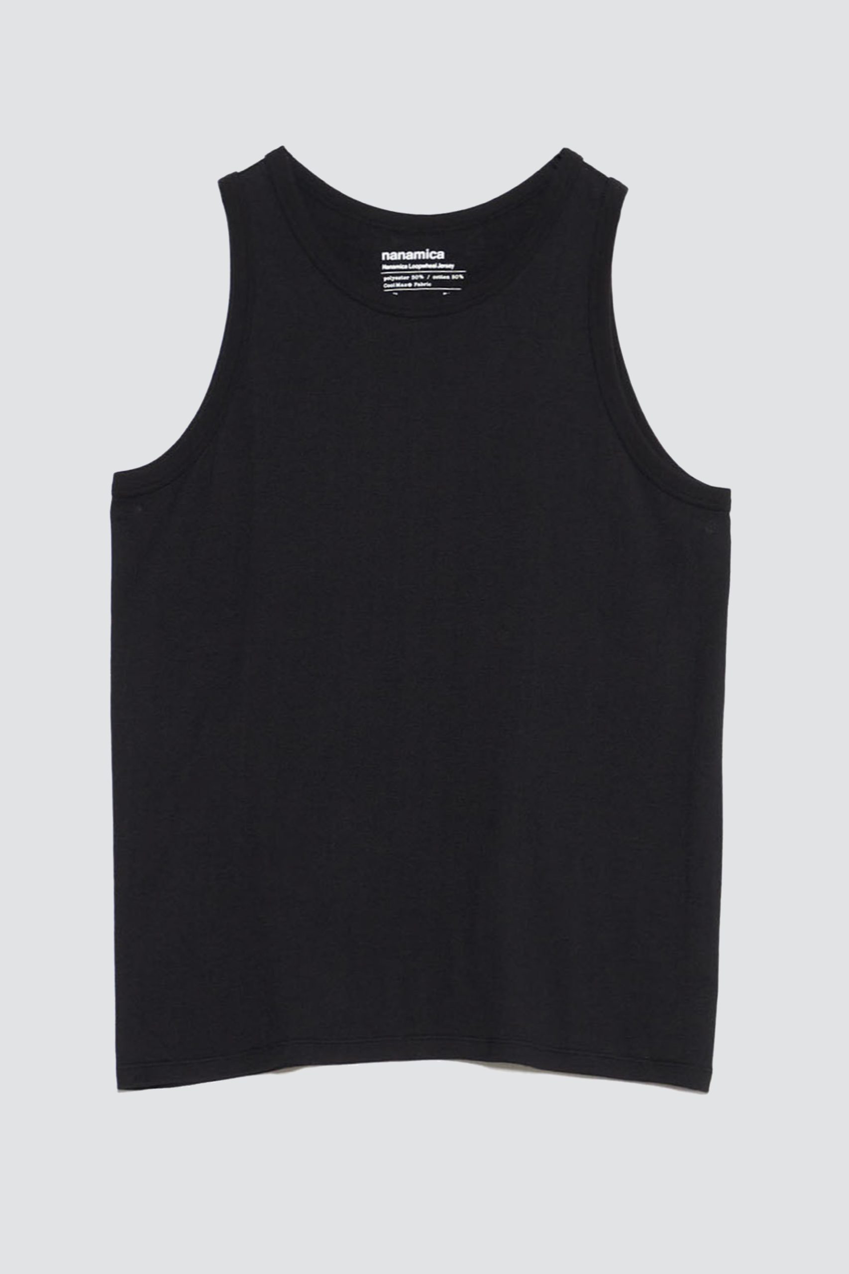 NANAMICA Loopwheel COOLMAX Jersey Tank Black