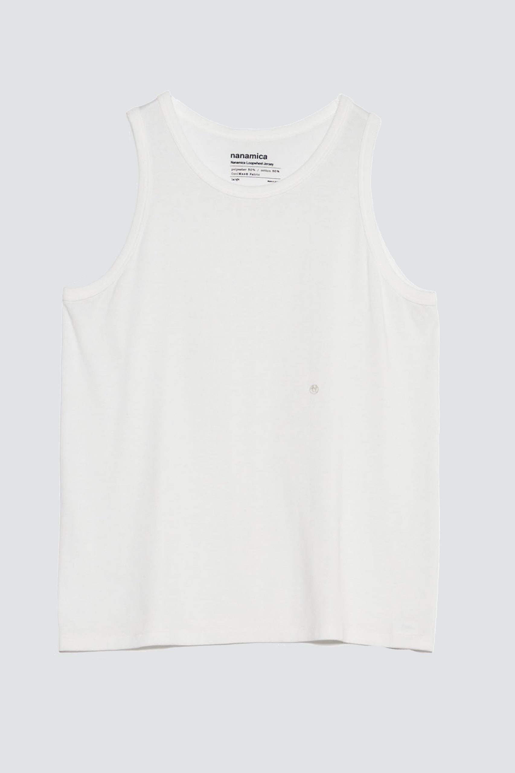 NANAMICA Loopwheel COOLMAX Jersey Tank white