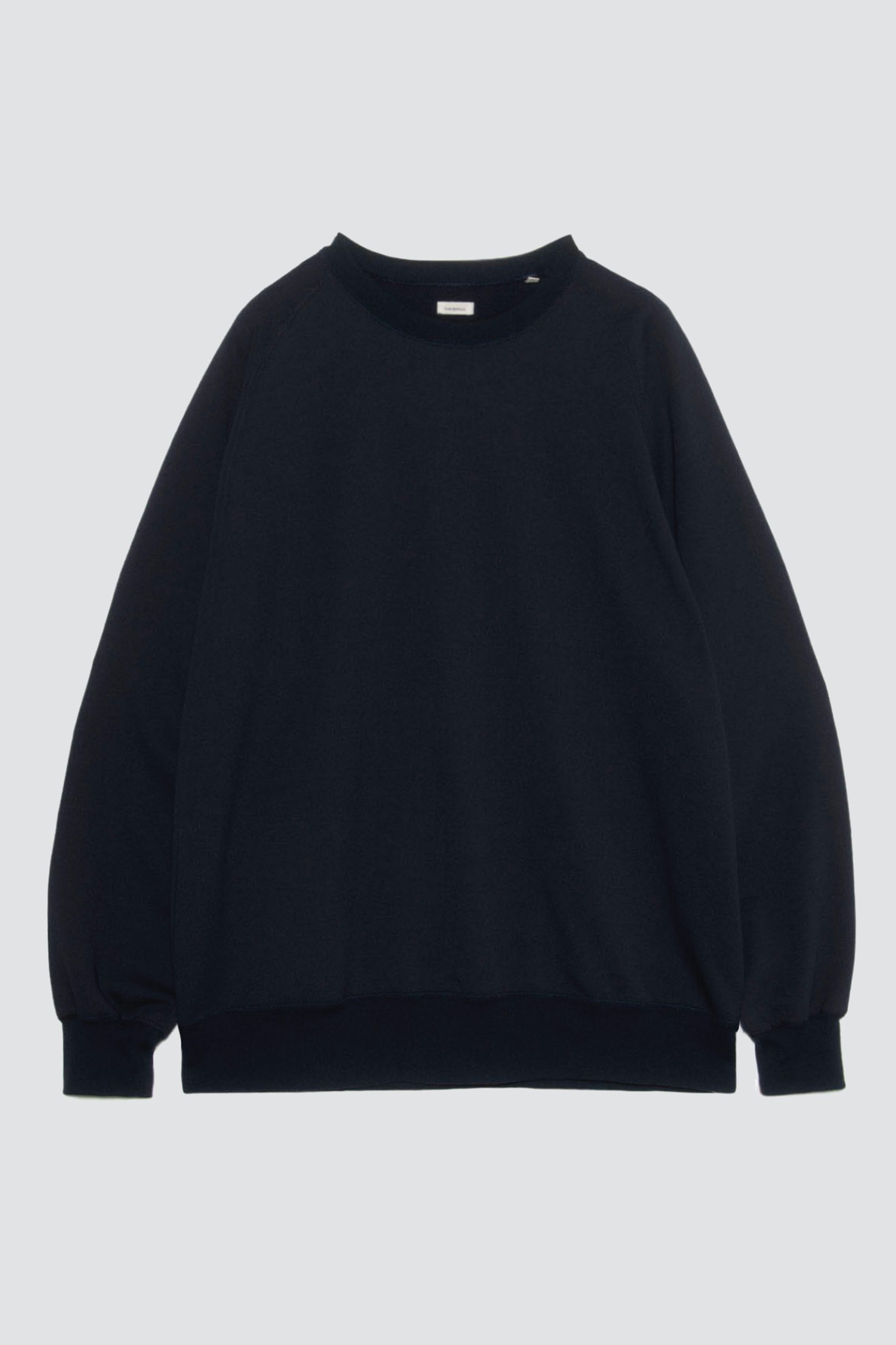 NANAMICA Polyester Pile Crew Neck Sweat black