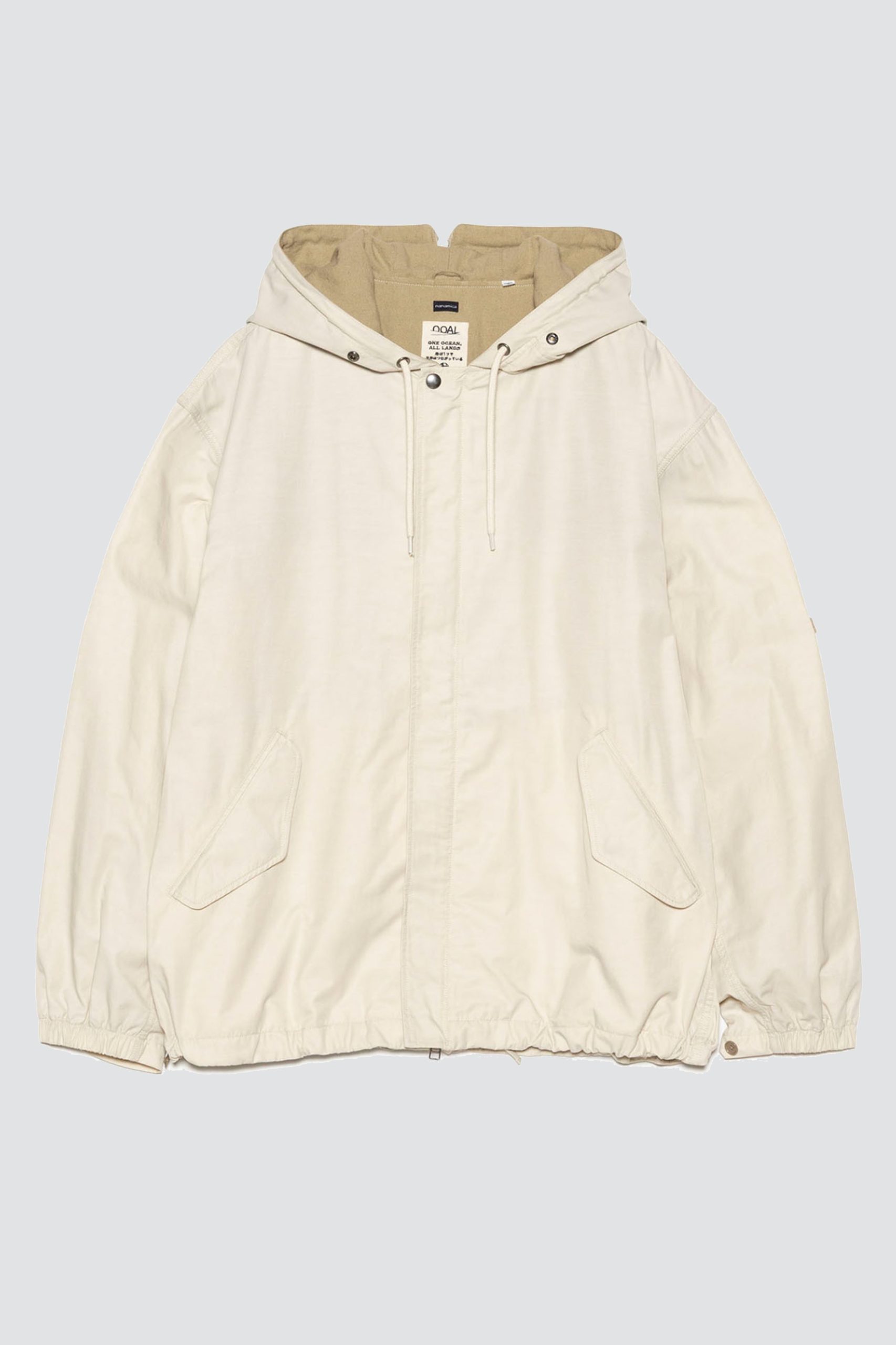 NANAMICA Nylon Twill Hood Jacket Light Beige