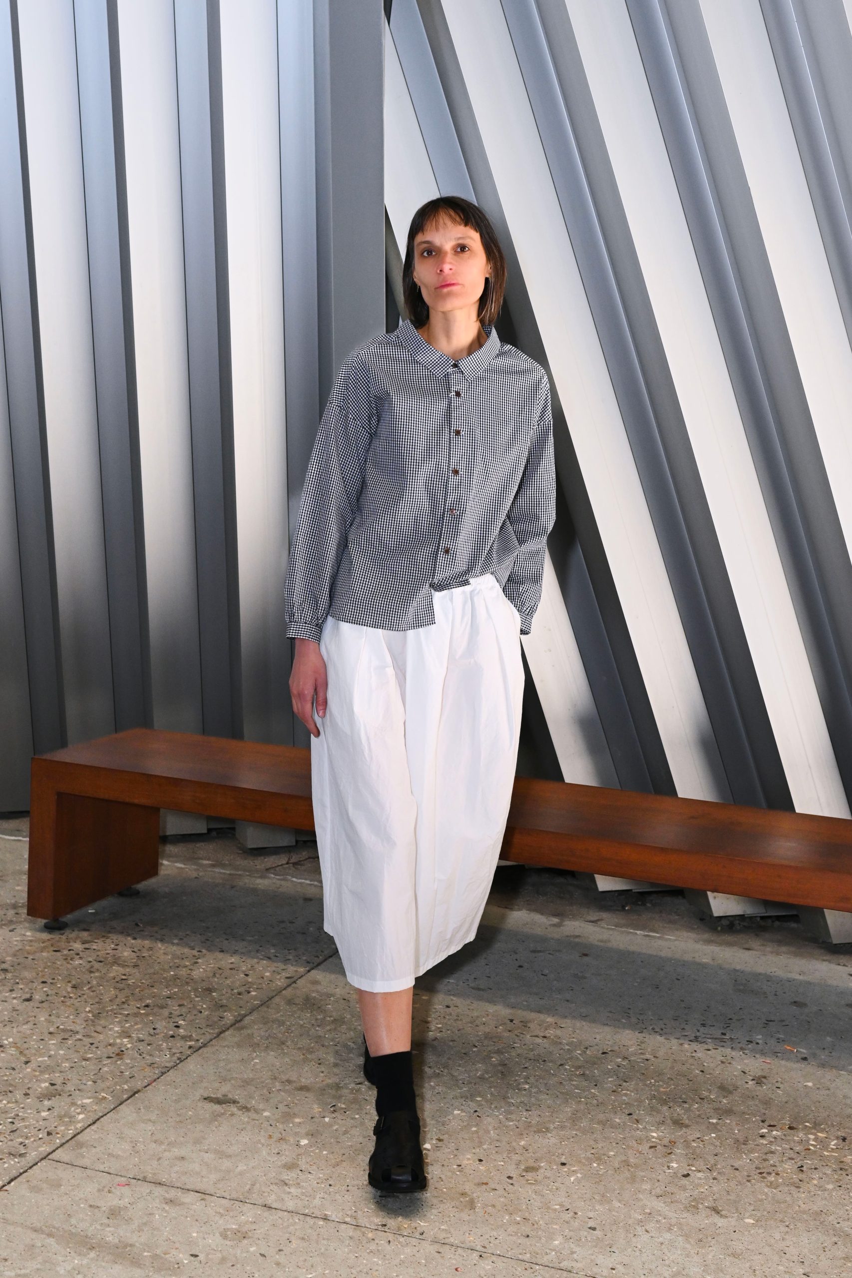 ORDINARY FIT BARBER Blouse Black