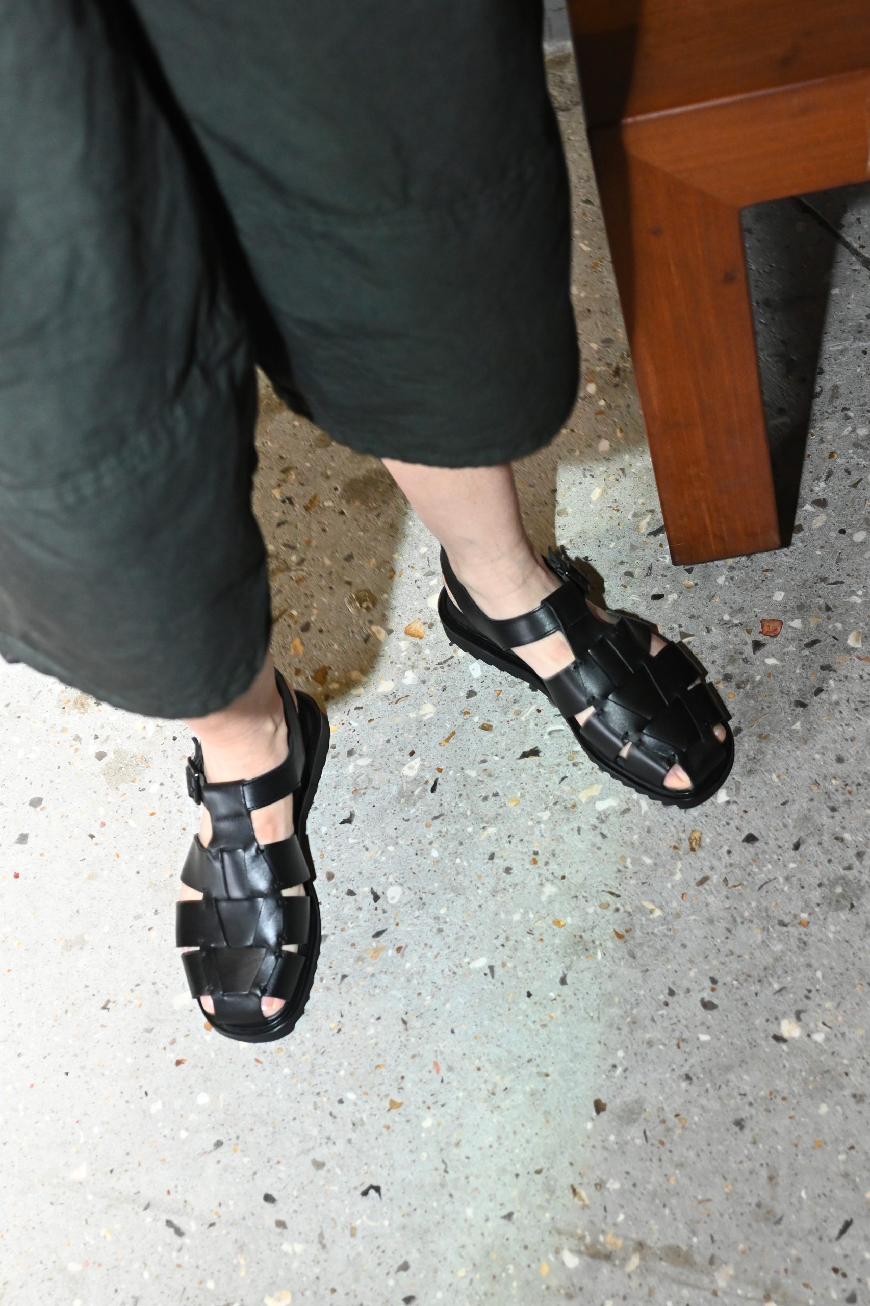 PARABOOT Sandales SANTORIN Sport noire Lis