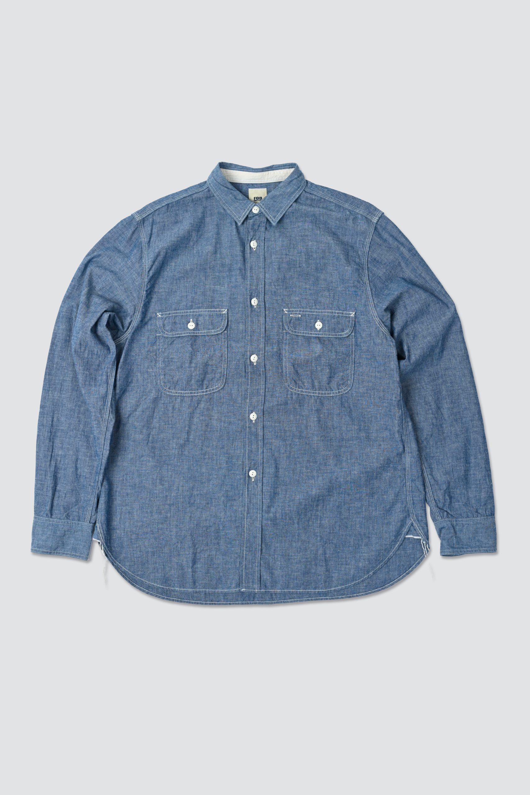 FOB FACTORY CHAMBRAY WORK Shirt Blue