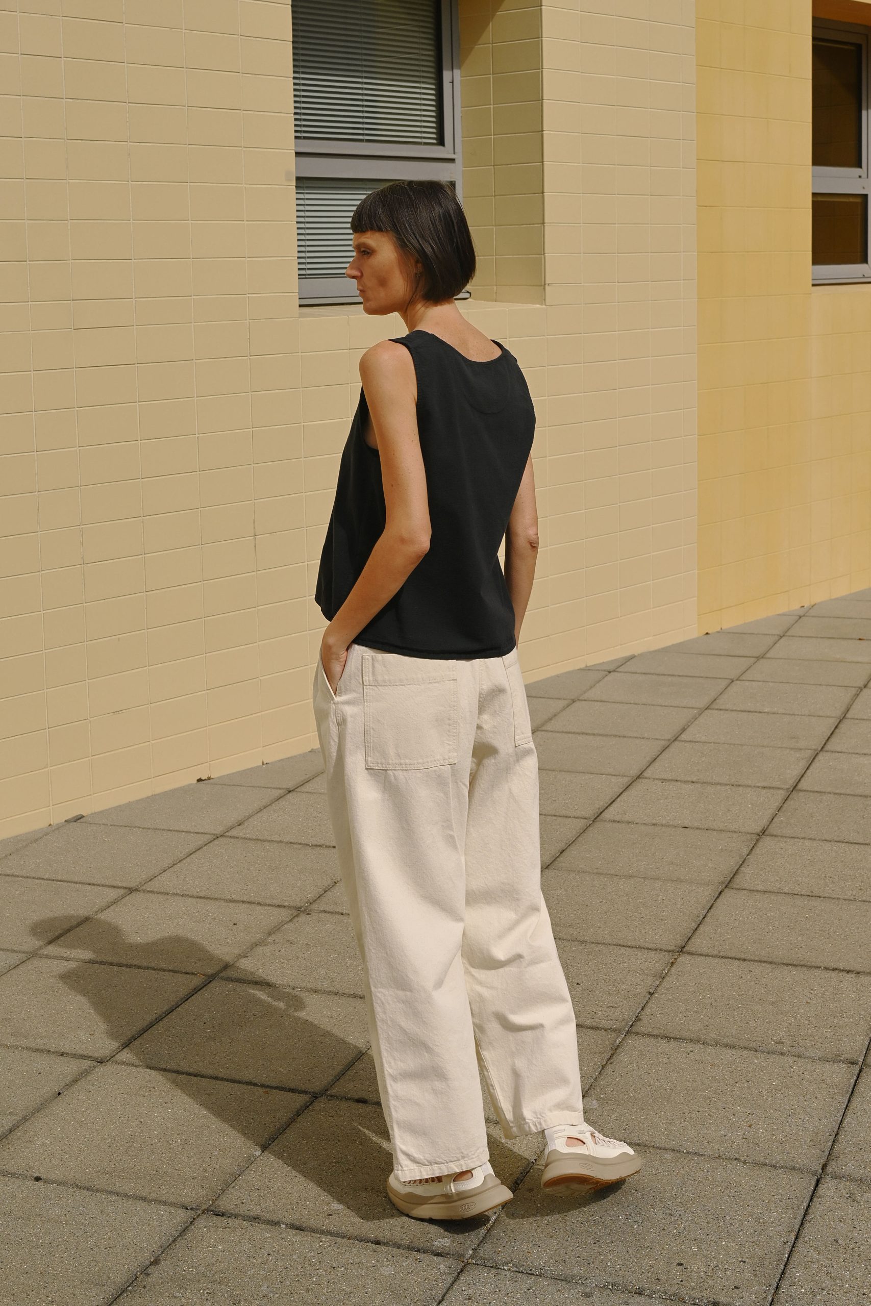 GIRLS OF DUST CONSUL Pants Ecru Denim Ecru