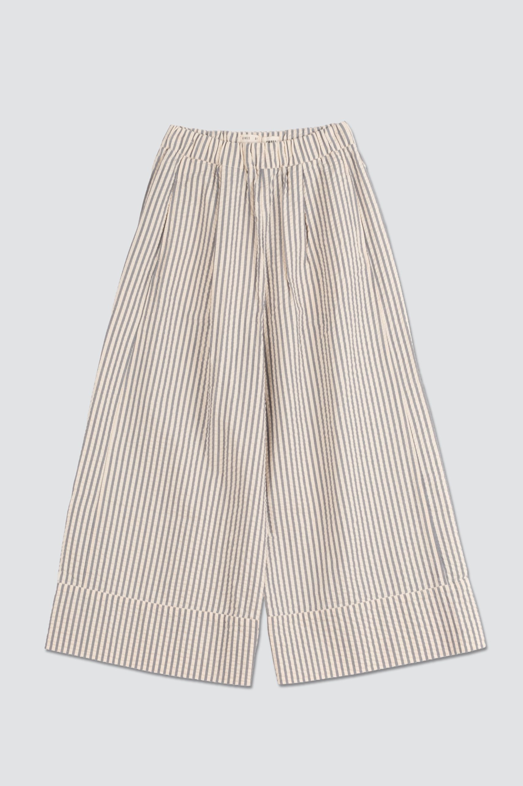 GIRLS OF DUST CULOTTE BELFAST Serrsucker Iron/ Off-white