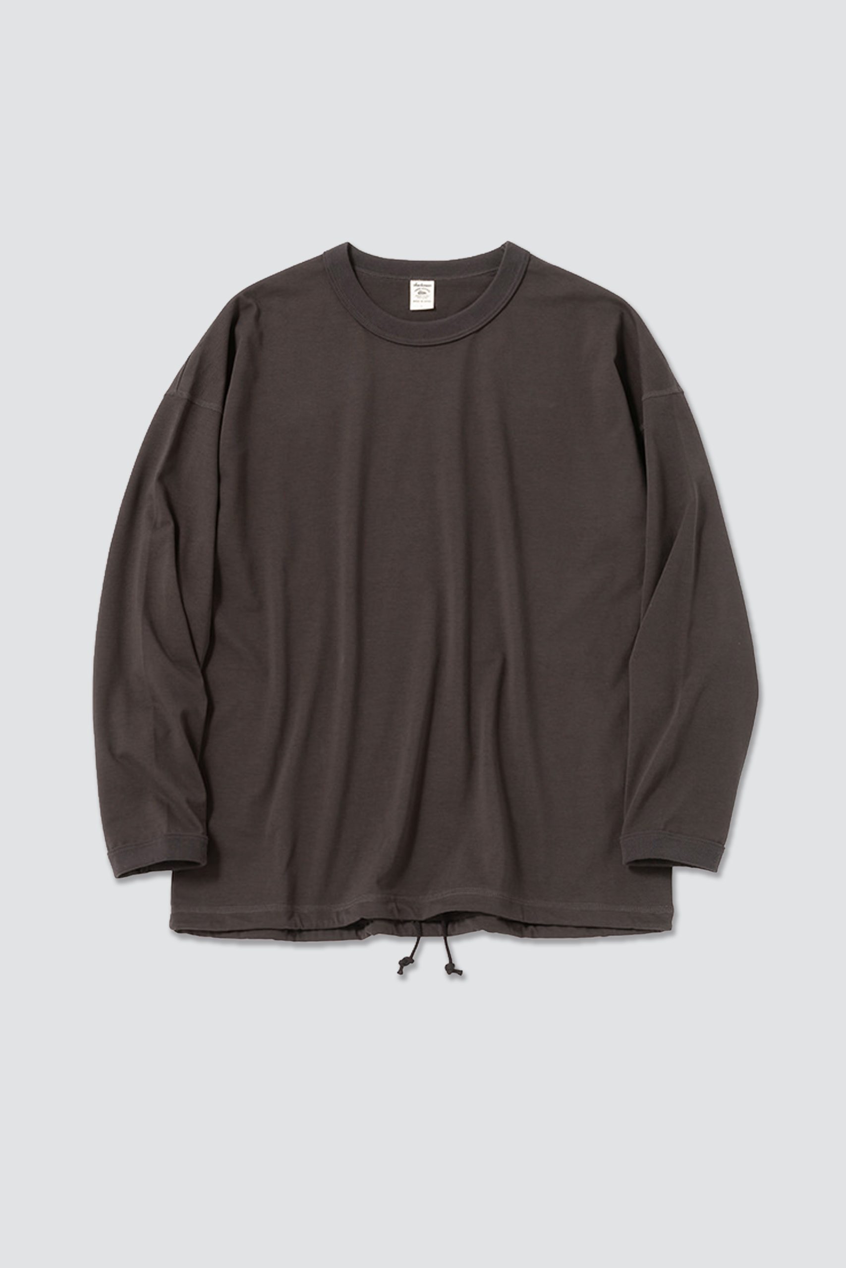 JACKMAN HENLEYNECK Longsleeved T-Shirt Smoky black