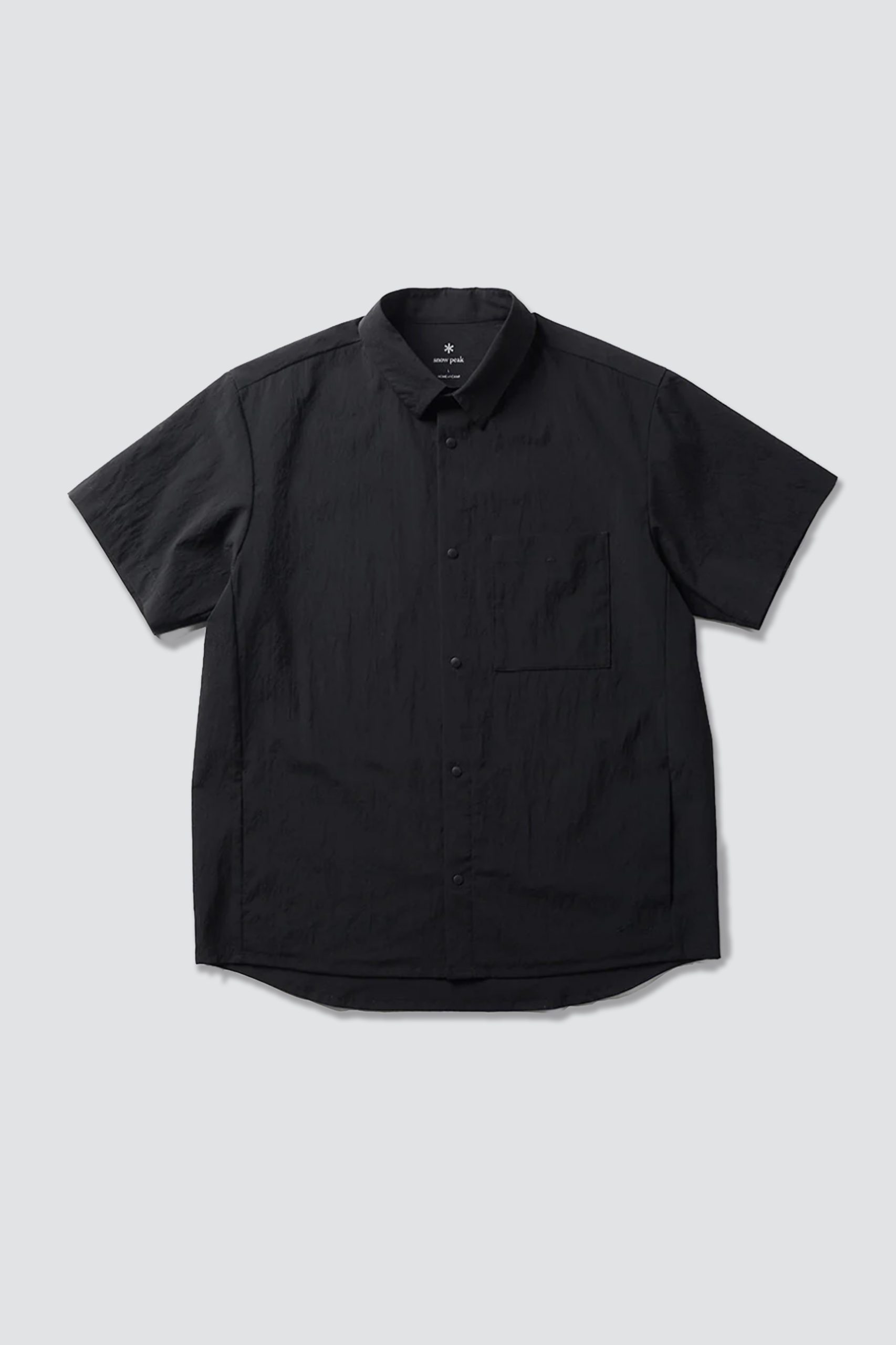 SNOWPEAK BREATHABLE Quick dry Shirt S/S Black