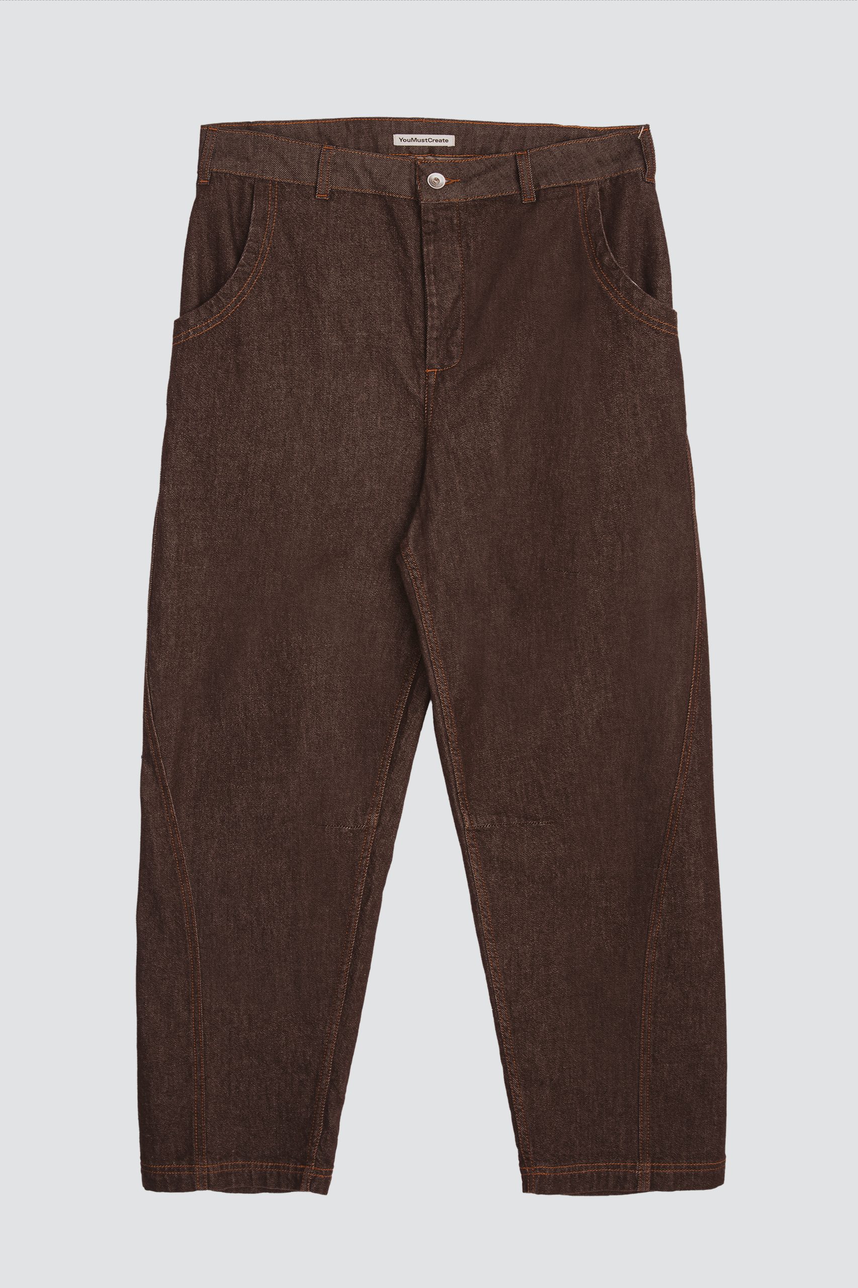 YMC TWISTED SEAM Trouser Brown