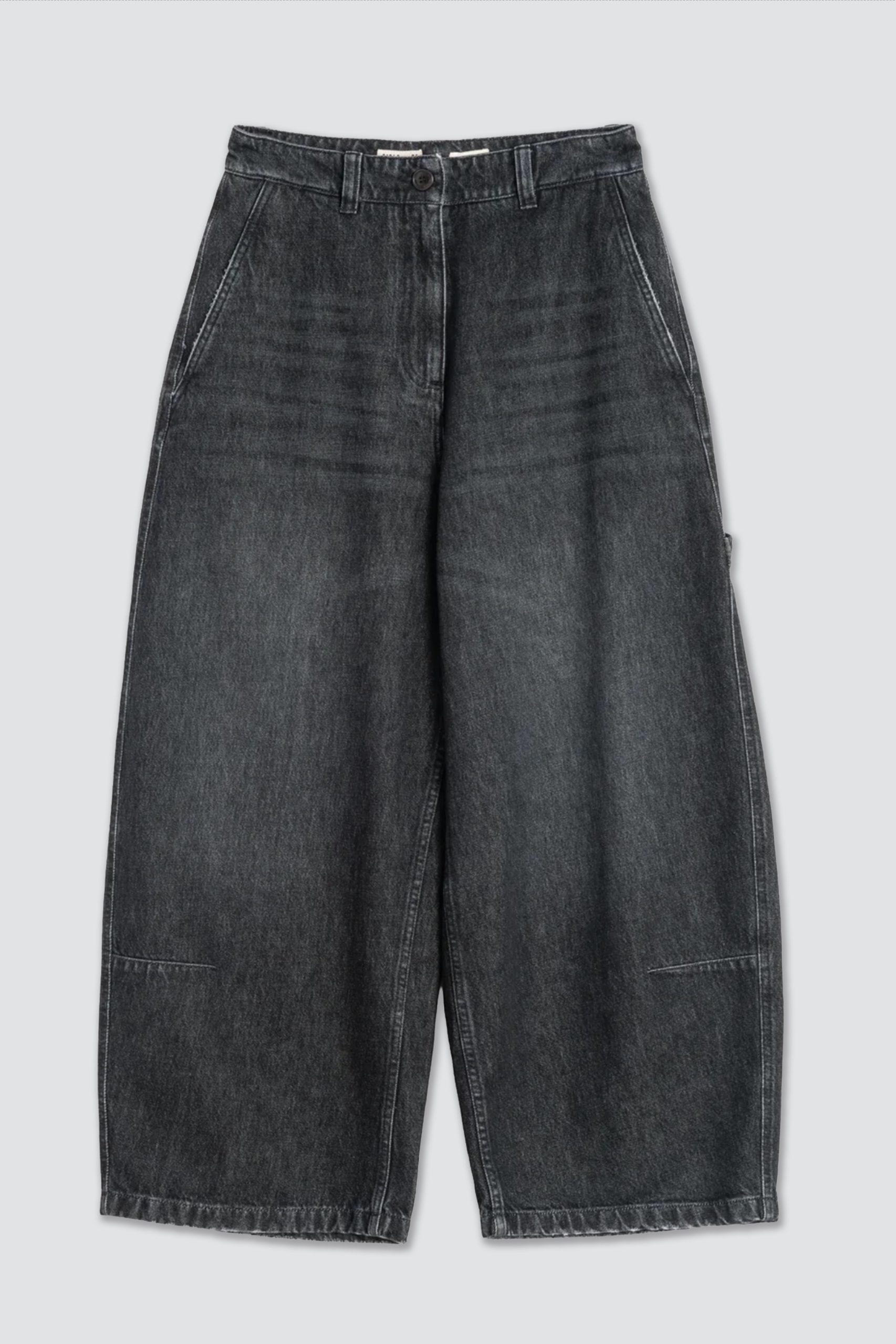 GIRLS OF DUST SUBMARINE Chino Black Denim Vintage Wash