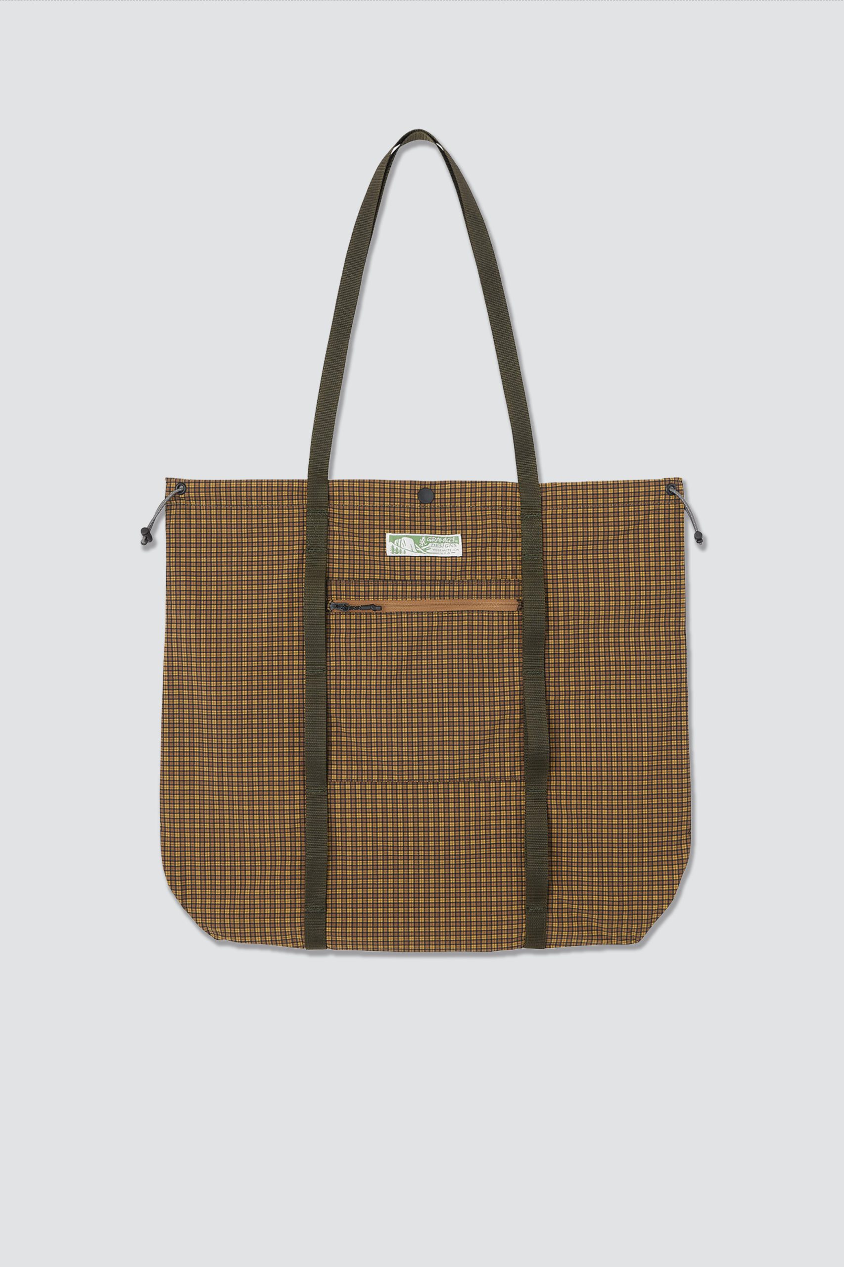 GRAMICCI UTILITY TOTE BAG Brown check
