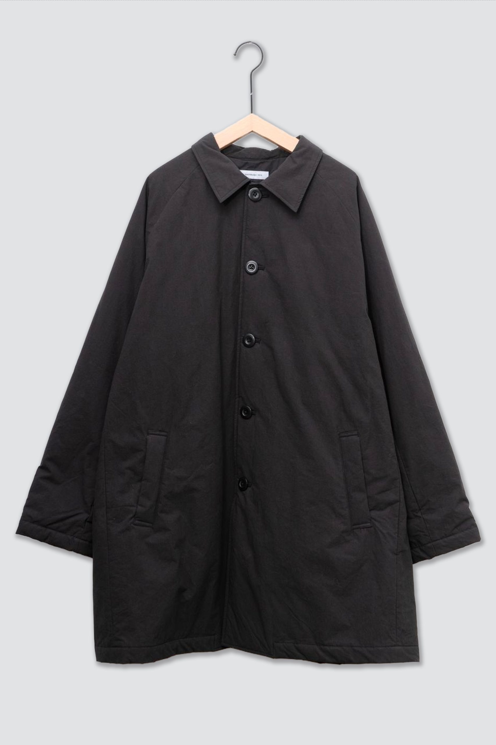 ORDINARY FIT QUILT DELI Coat Black