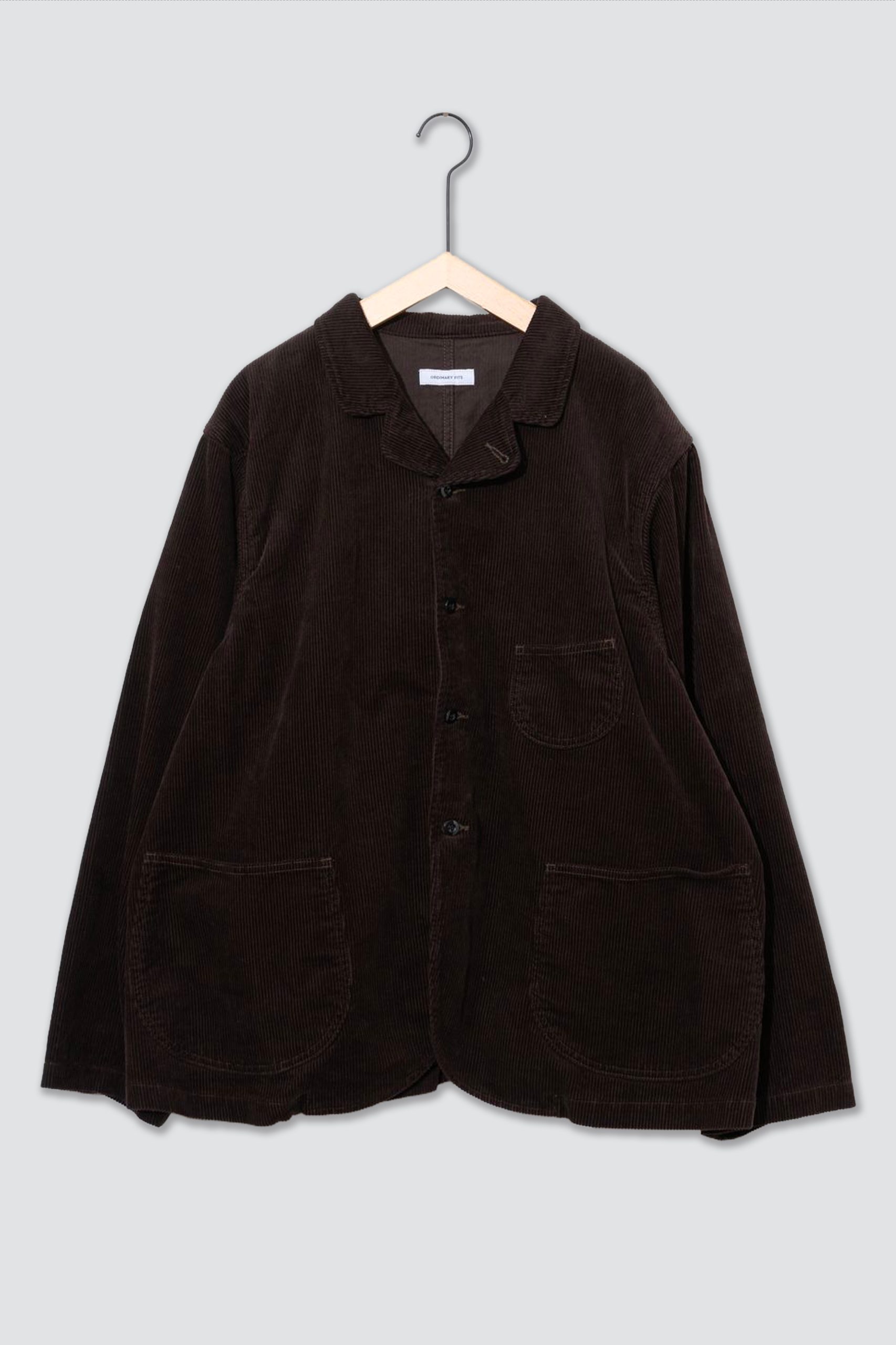 ORDINARY FIT CORDUROY Bell Jacket Brown